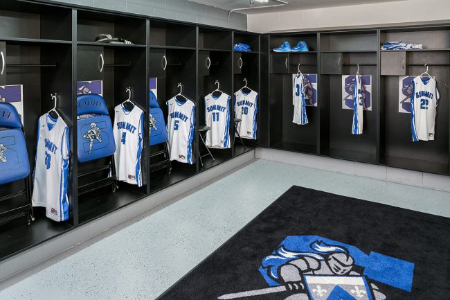 Sports Locker room using Hamilton Sorter Product