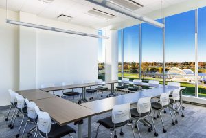 Classroom featuring KI Pirouette Tables and Grazie Chairs
