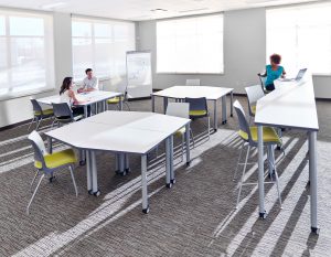 Classroom featuring KI Pillar Tables and Doni Chairs