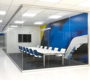 KI Doni Chairs in Conference Room made of Lightline demountable wall