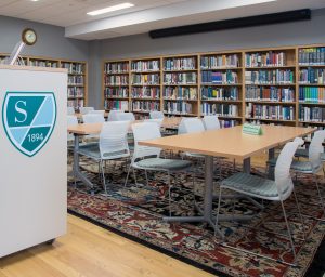 KI strive chairs and portico tables in library setting