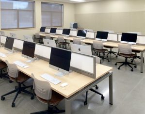 KI Connection Zone Benching utilized in Computer Lab with Grazie Chairs